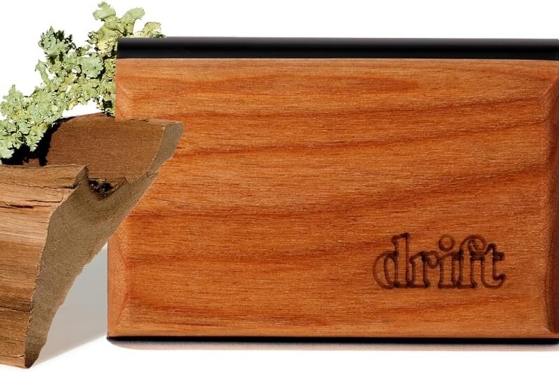 Drift Car Air Freshener – The Original Wood Air Freshener – Car Odor Eliminator – Long Lasting Scent – Auto Accessories – Metal Clip – Essential Oils – Clean Ingredients – Teak Scent Starter Kit